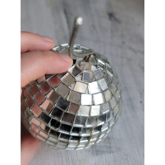 Rustic vintage disco ball ornament Xmas party unique - Picture 4 of 13